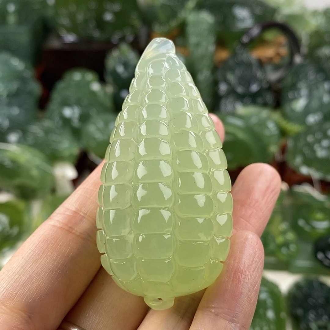 岫玉未镶嵌挂件挂件