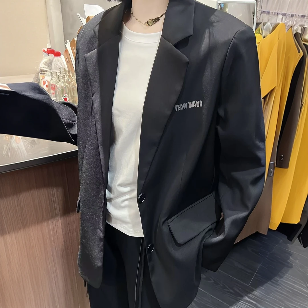 春季新款阔版休闲西服