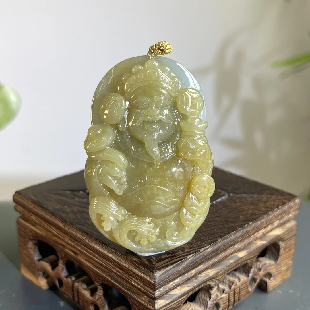 JCW08-165  天然缅甸A货翡翠 财神爷