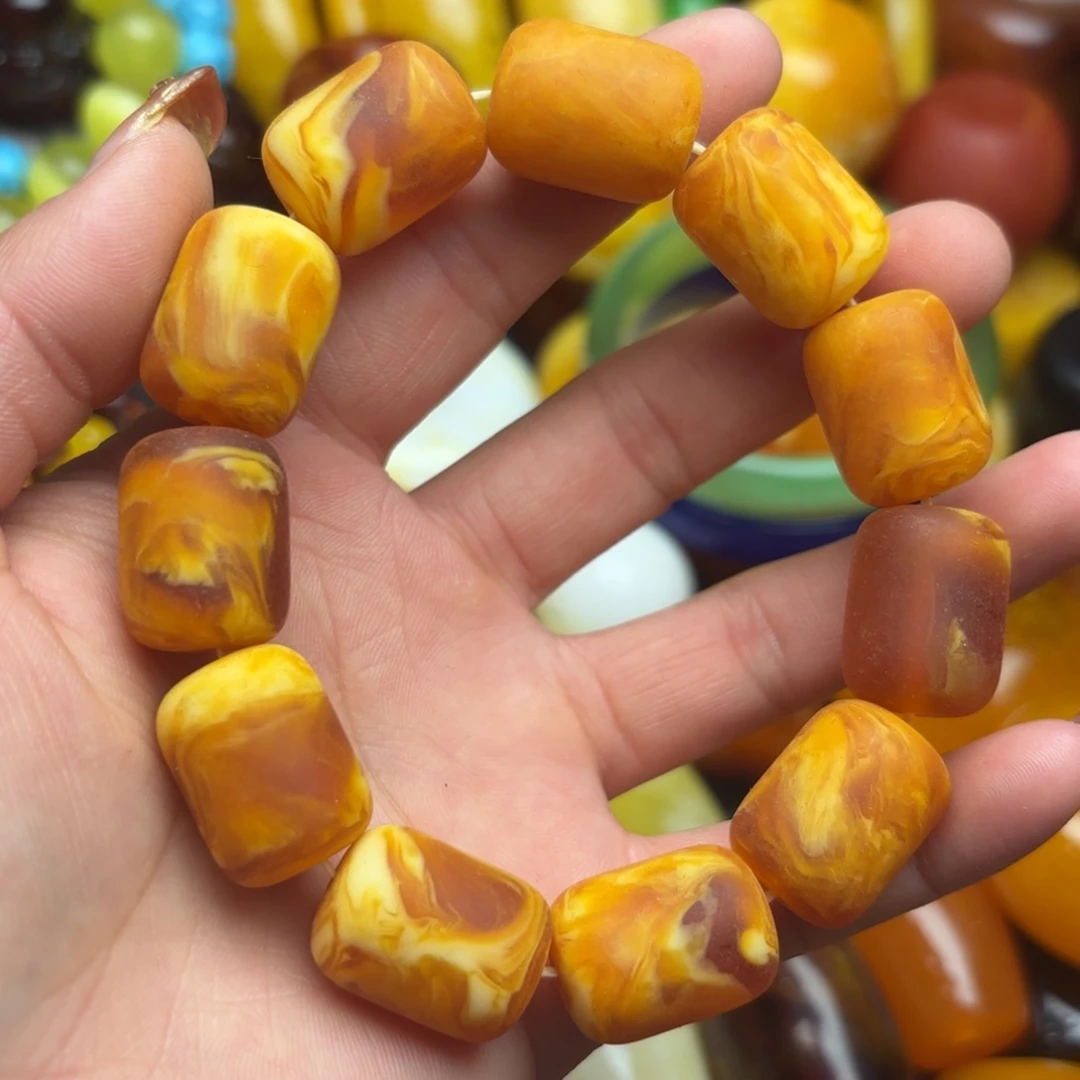 琥珀手链未镶嵌蜜蜡