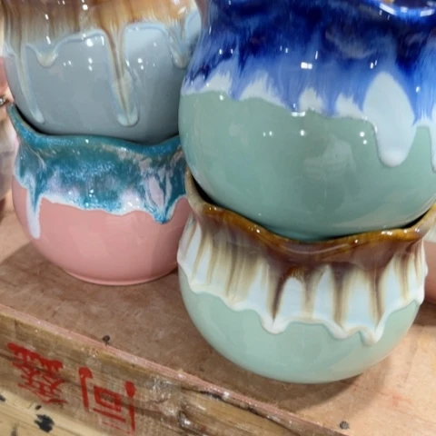 陶瓷满9元发货都是福利花盆