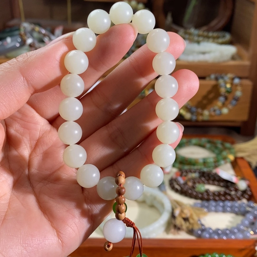 和田玉未镶嵌手链