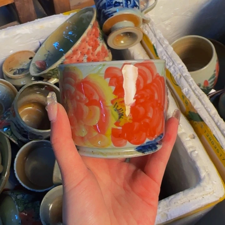 瓷片景德镇陶瓷手工手绘