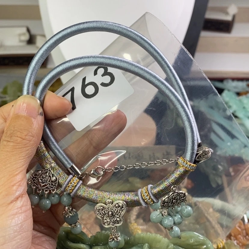 【闪购商品】岫玉颈饰合金啦*丫
