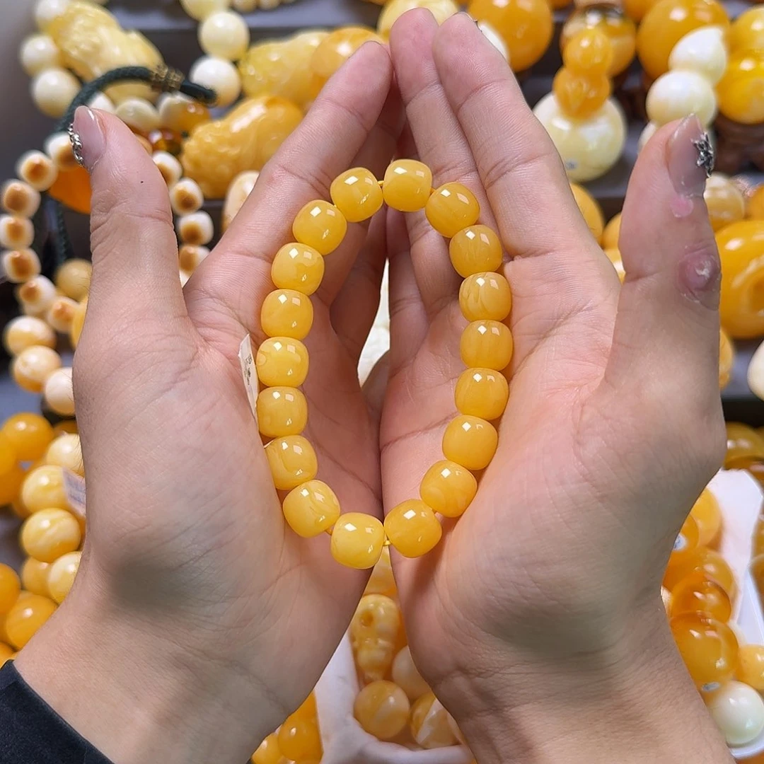 琥珀珠宝奇石未镶嵌同料老型13mm