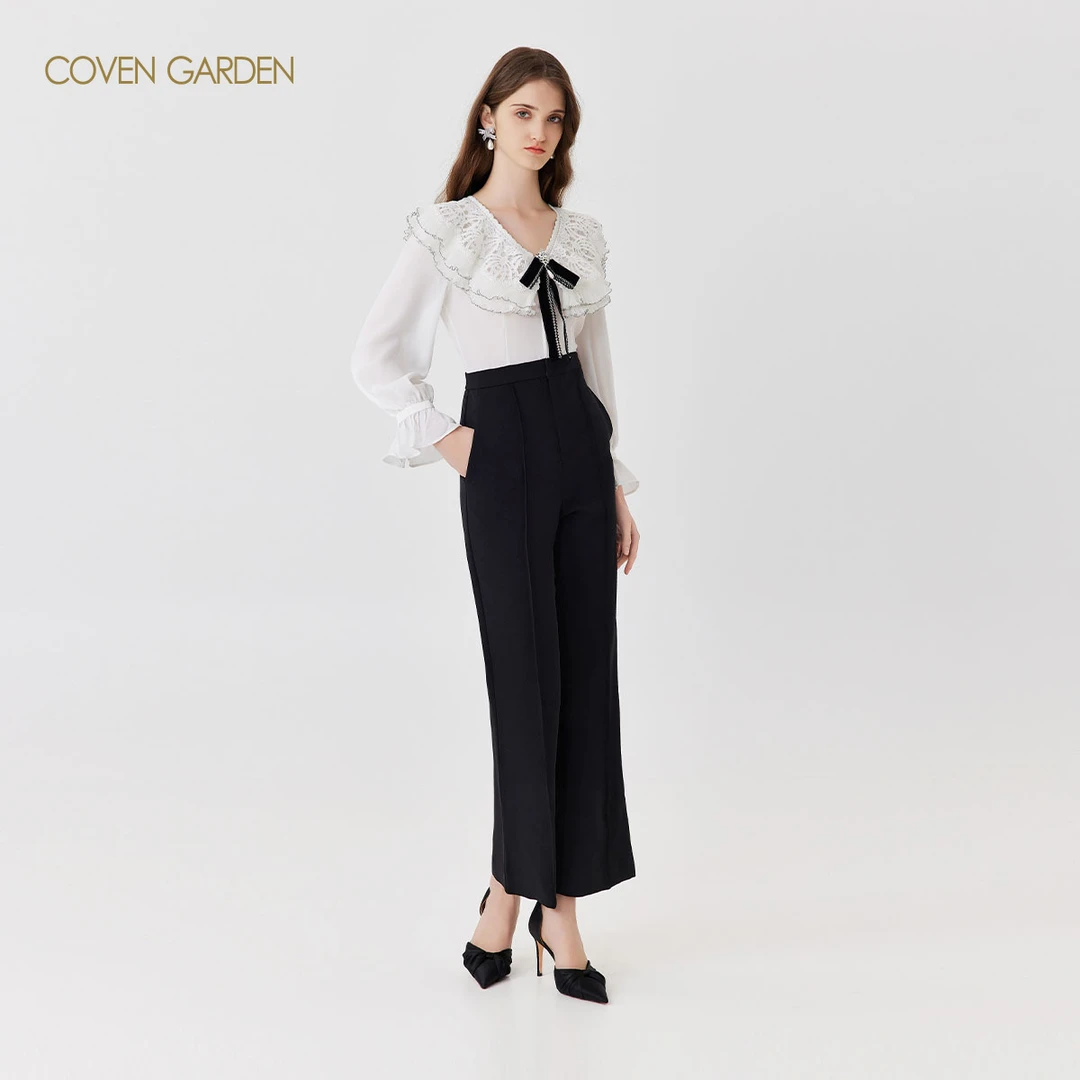 【若谷粉丝专属】哥文花园多层褶皱荷叶边连体裤女CLA1064360