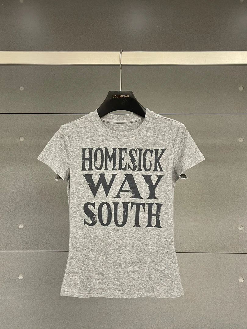 【南油徐哥】25秋款莱赛尔冰感字母印花设计师款高定时尚T恤0646
