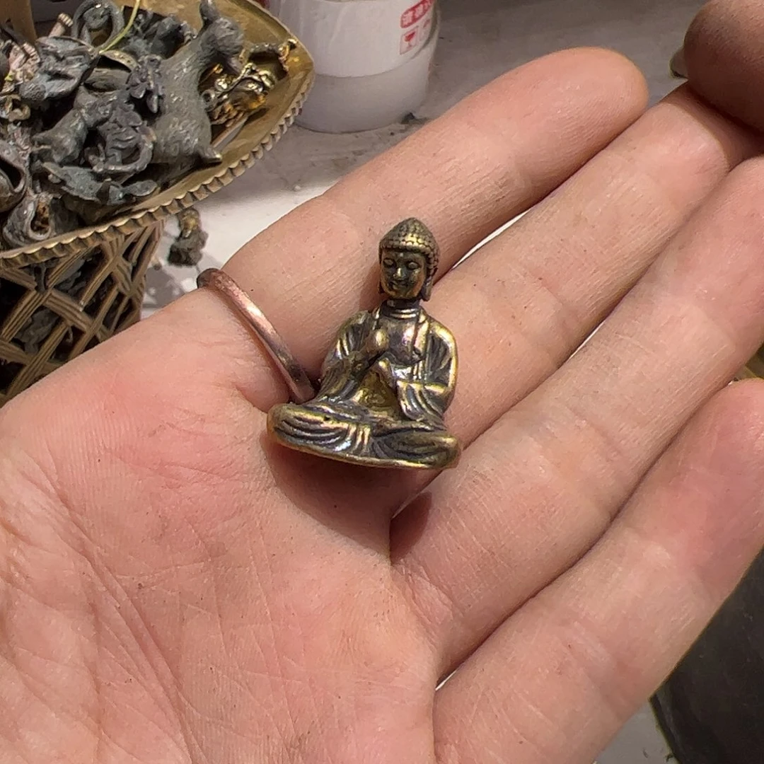 汤*微瑕疵黄铜摆件工艺品