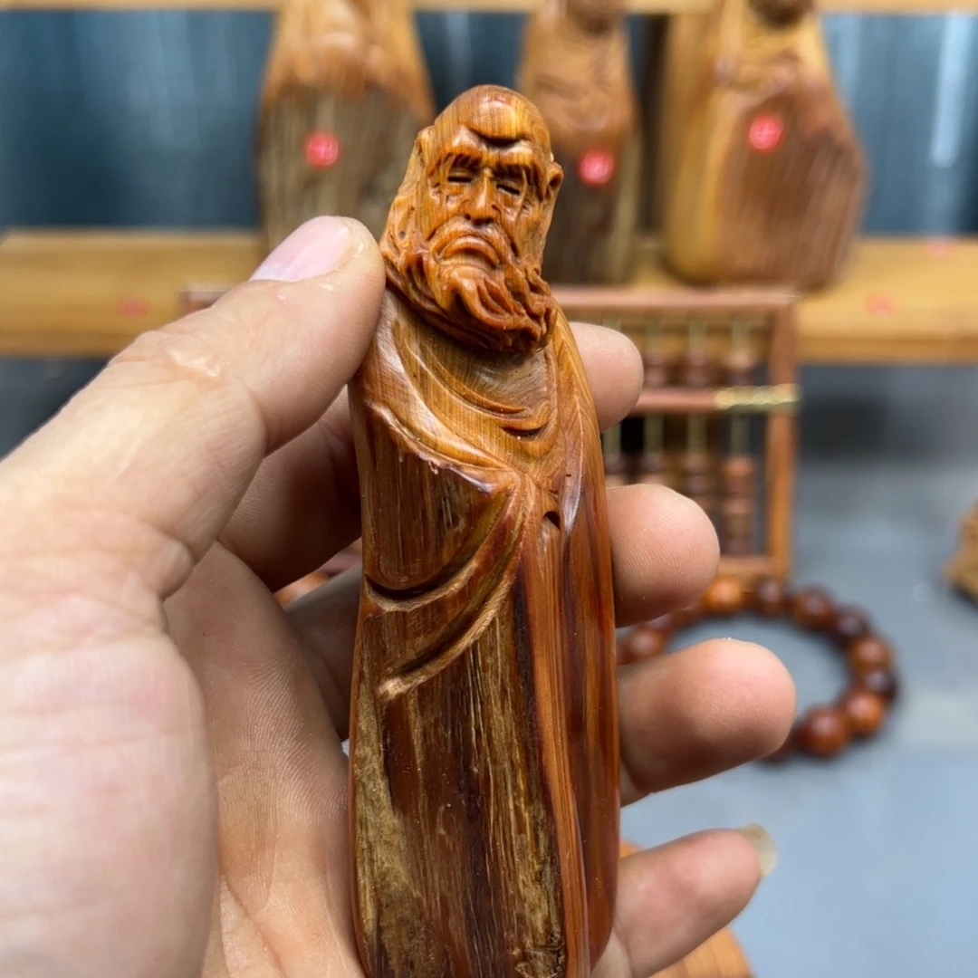 李***博木崖柏木摆件手把件