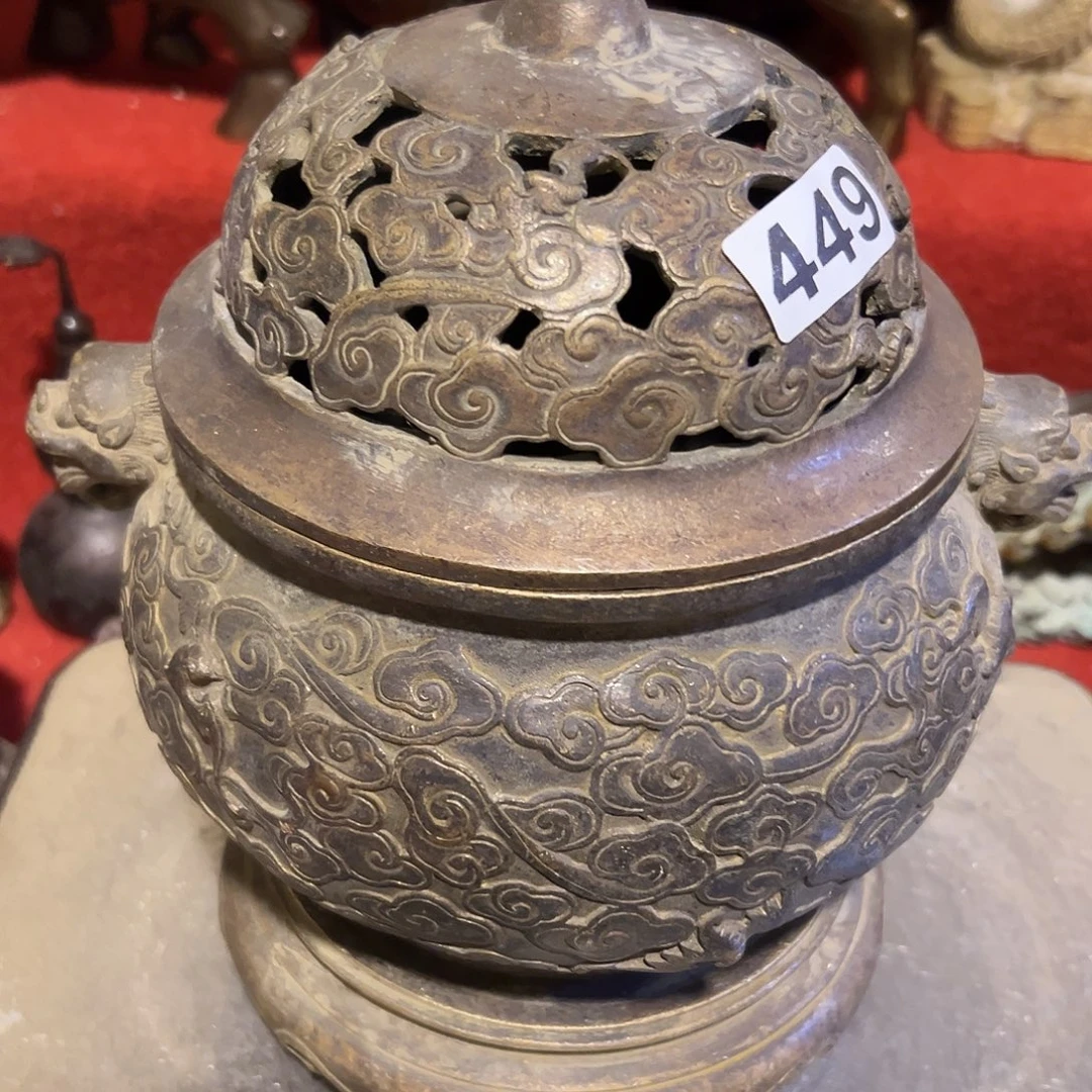 小***川黄铜摆件，文房摆件