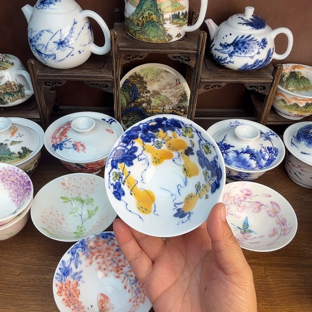 忠意堂釉下彩葫芦