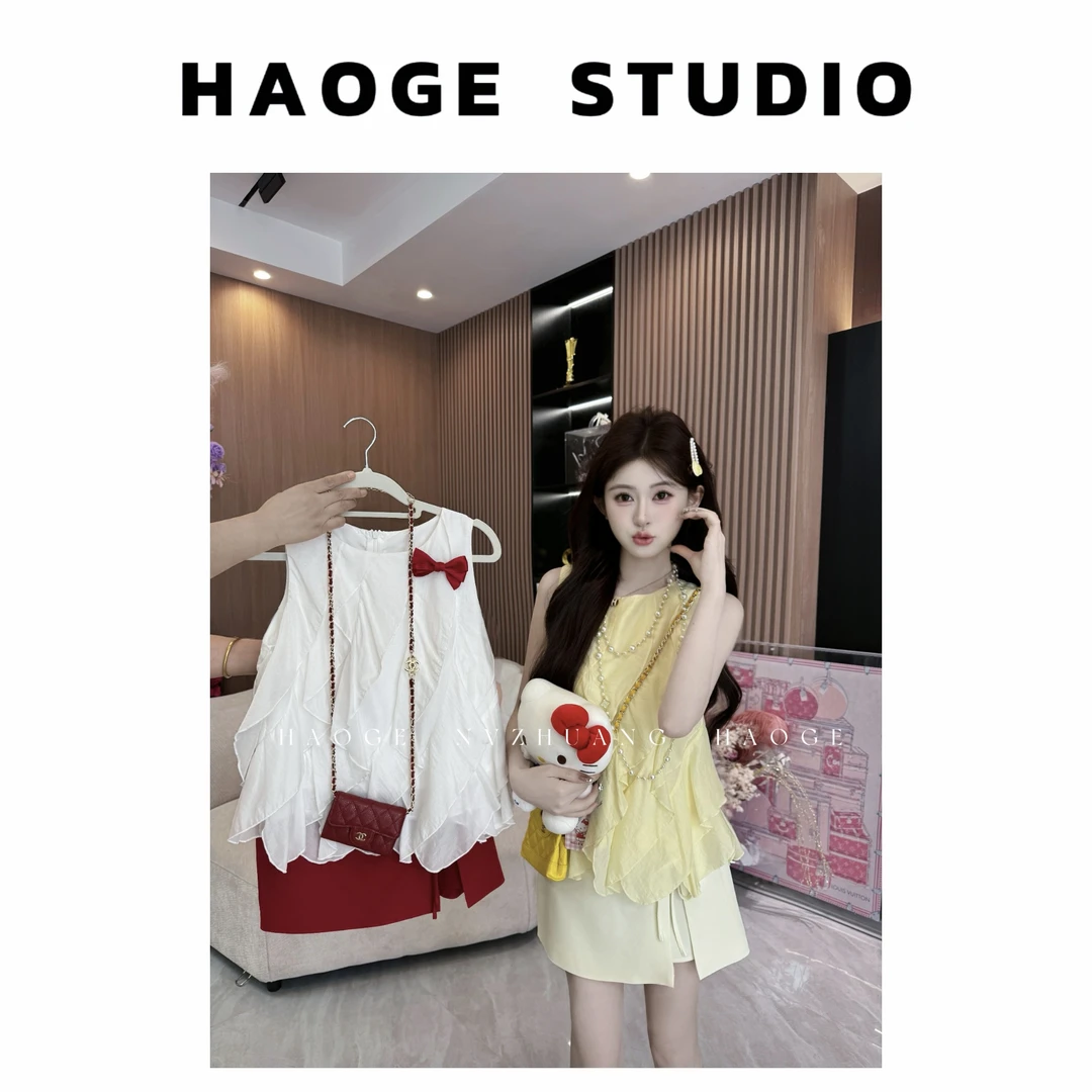 浩哥严选●上衣预HGX5SY1627A小众短款设计感甜美时尚减龄夏季设计