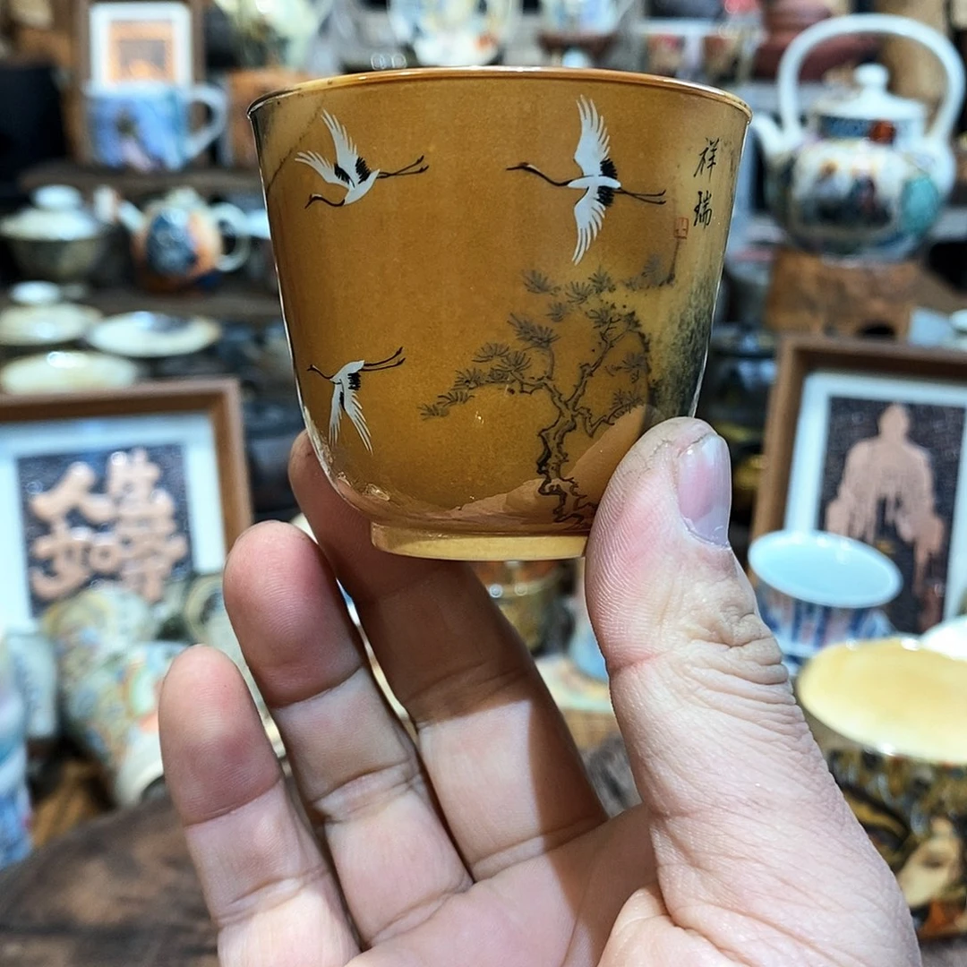 杯111111111111414柴烧手绘