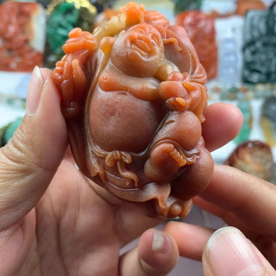 丑***活翡翠未镶嵌颈饰挂件