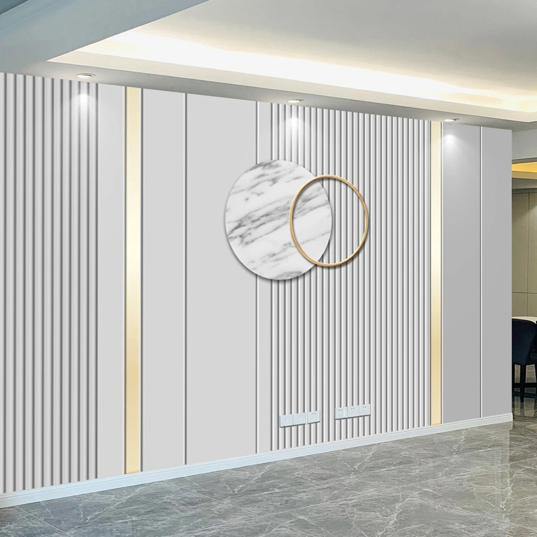 简单大方格栅几何电视背景墙壁纸2025年新款墙贴客厅沙发墙布壁画