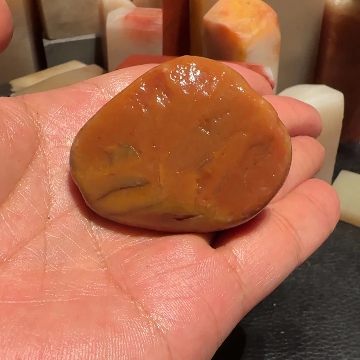 老挝石田黄原石，