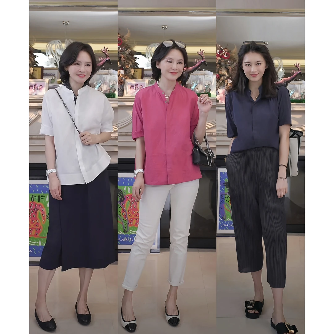 我是摩羯 摩洛哥 70支100高密棉小立领夏季衬衫