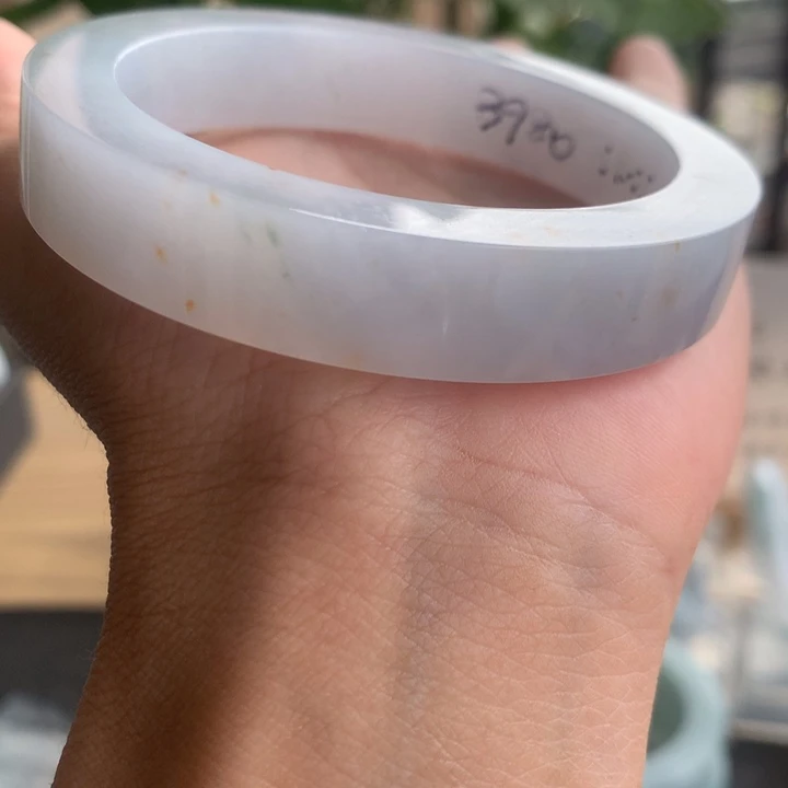 定制翡翠未镶嵌手镯54-55