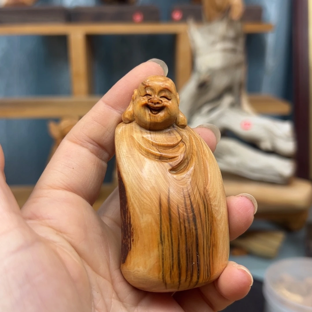 木崖柏木摆件手把件