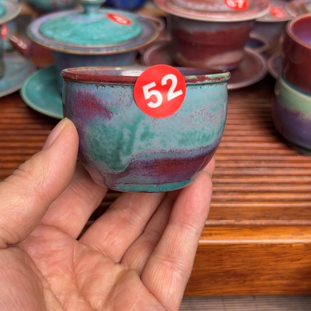 手工制作钧窑茶器