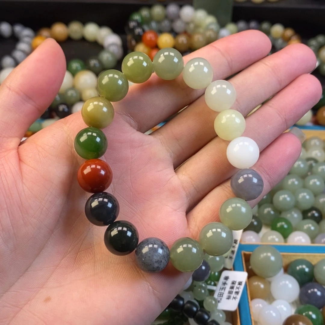 和田玉手串未镶嵌卡12福利多宝