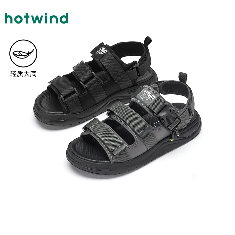 热风2025年夏季新款男士时尚舒适户外休闲百搭潮流凉鞋H热风男鞋