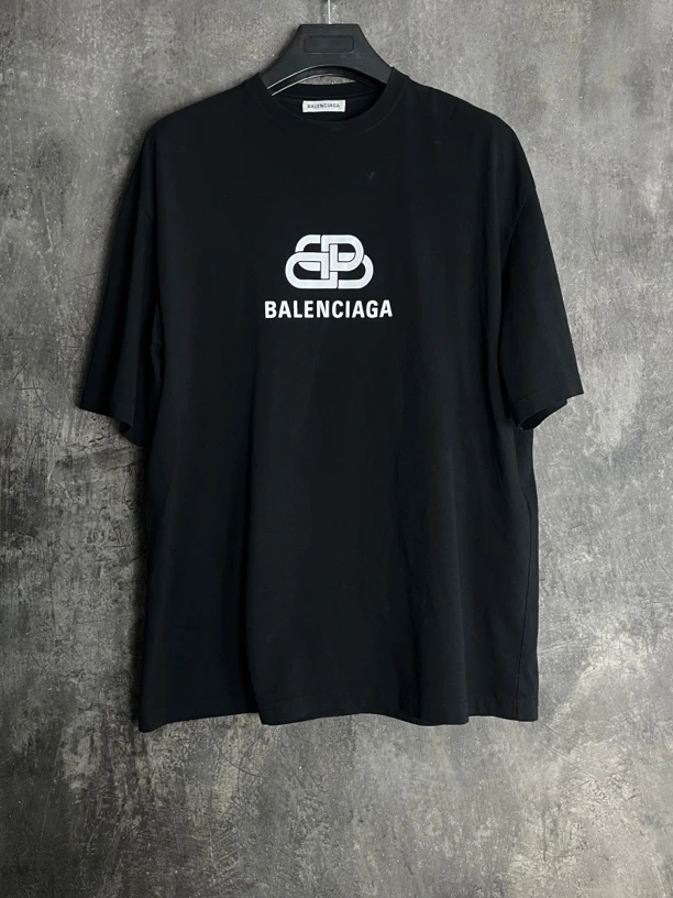 全新未使用 Balenciaga/巴黎世家 S码*1/锁扣双b印花短袖/01225