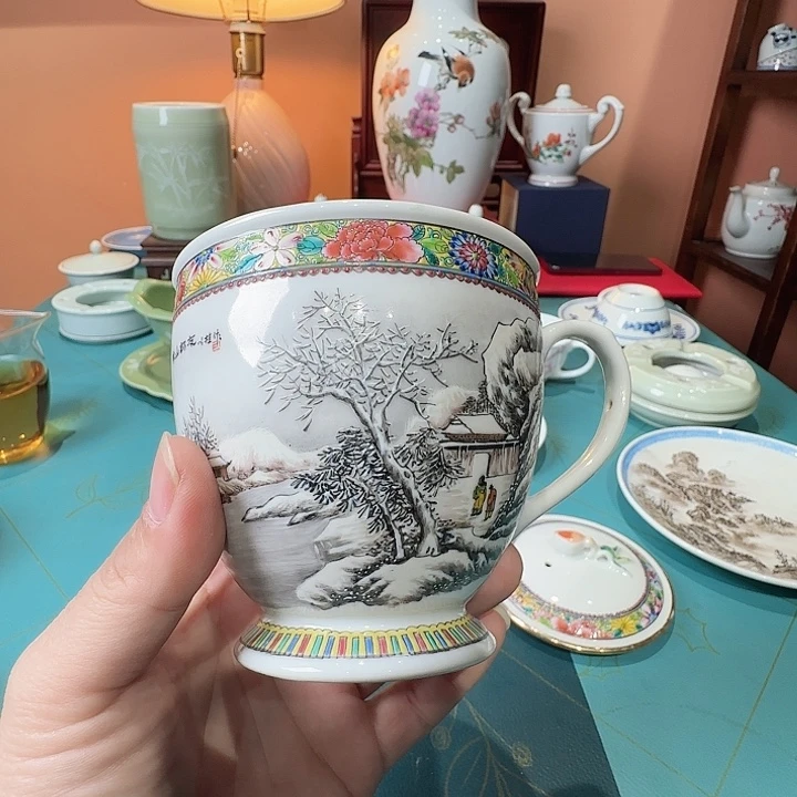 用***定陶摆件景德镇陶瓷艺术品