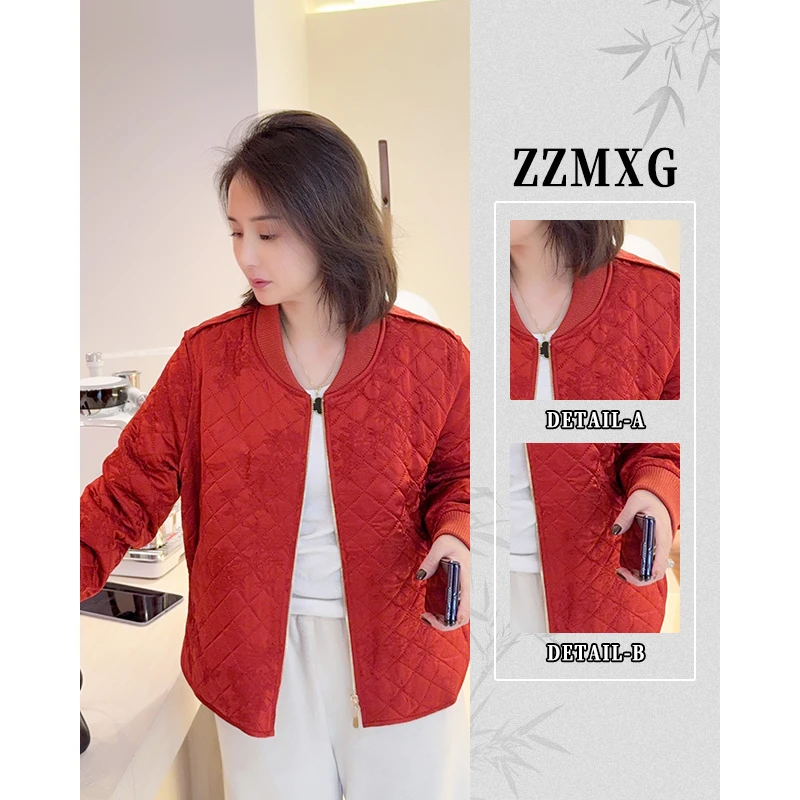 【珍珍甄选】【丹砂菱光】新款中式新年战袍加棉百搭长袖上衣W-84056