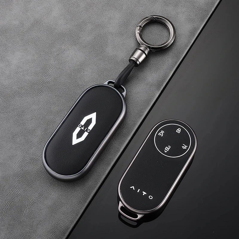 专用华为问界m9钥匙套m5新2025款m7高档aito男扣壳汽车内装饰用品