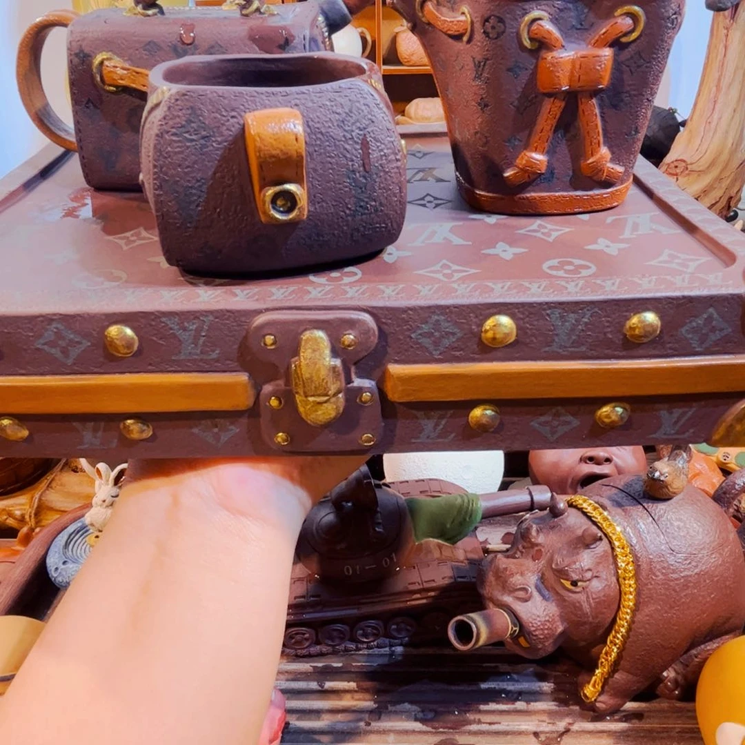 上***啊茶壶紫砂纯手工制作过程就是