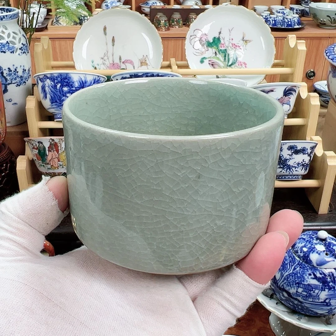 柴窑茶具茶壶茶杯盘子