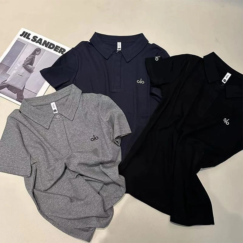 设计感时尚百搭短袖T恤女2025年夏季新款韩系休闲风显瘦翻领上衣