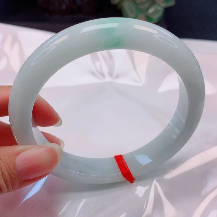 花***沐翡翠未镶嵌手镯64圈