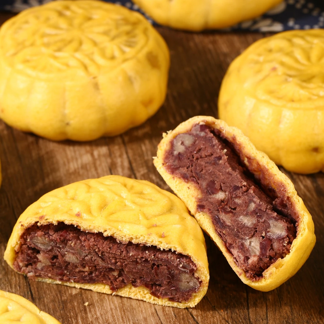 【麦吉诺】玉米纸皮豆沙包绵软沙糯粗粮豆沙包2袋