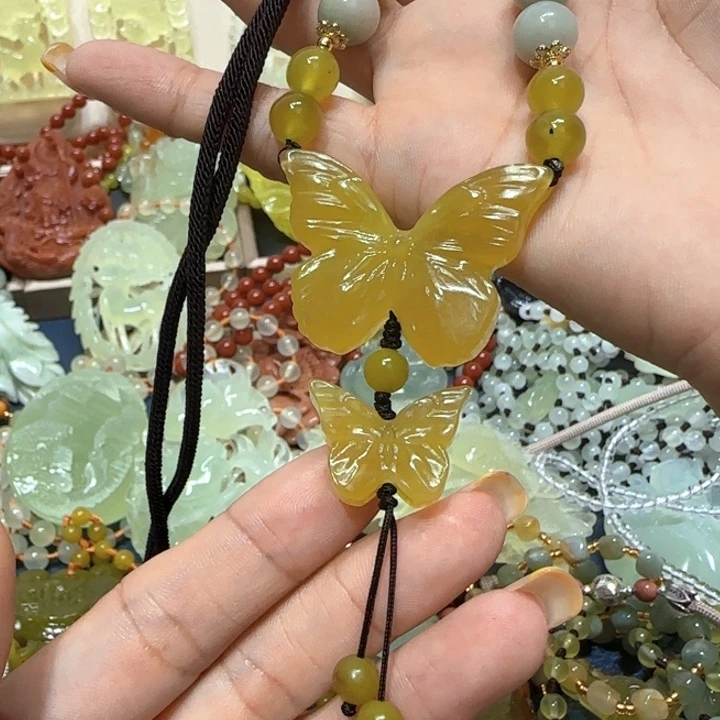 未镶嵌蛇纹石玉小摆七****甜
