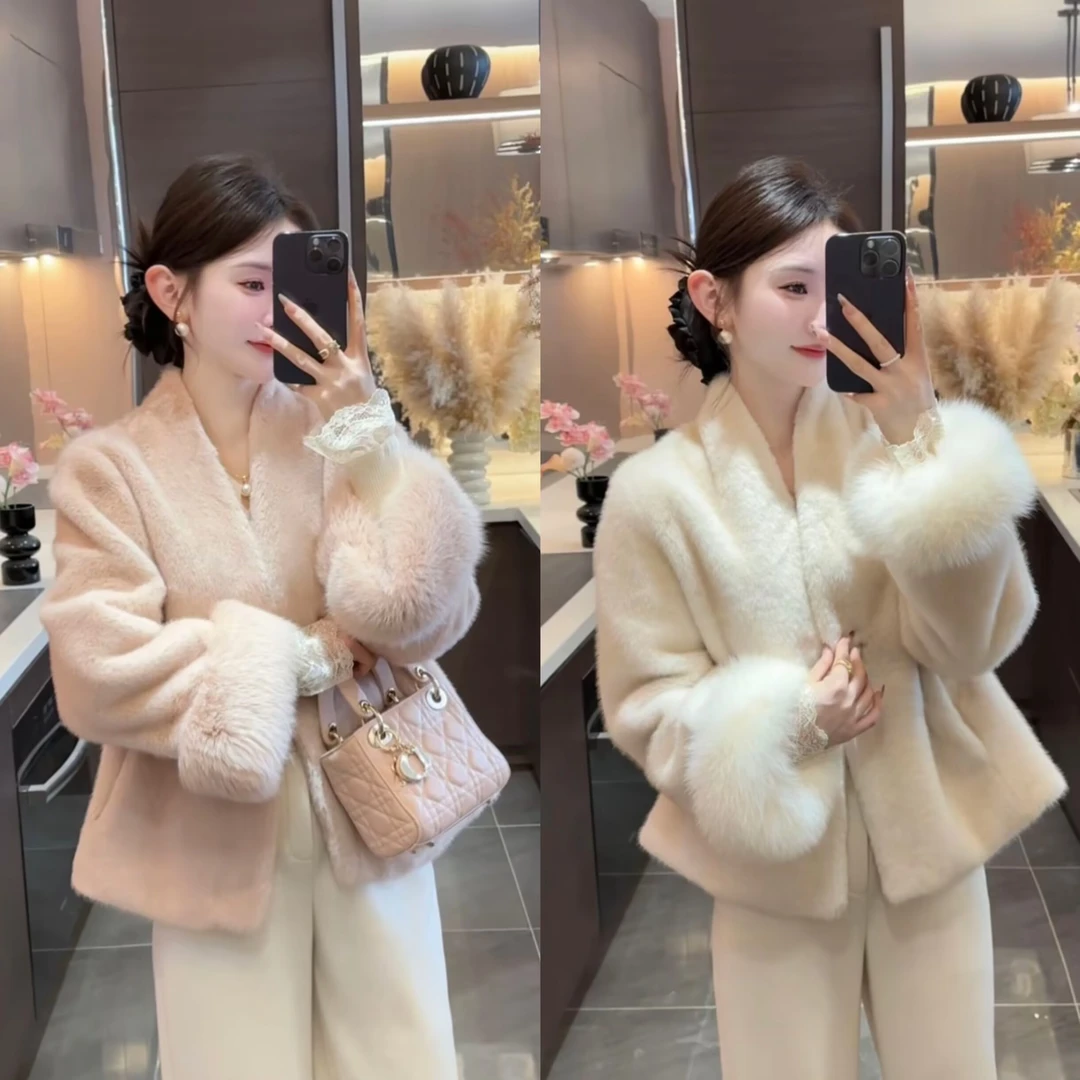 【富婆姐姐】2025冬季新款时尚温柔风气质百搭加绒加厚款保暖外套女