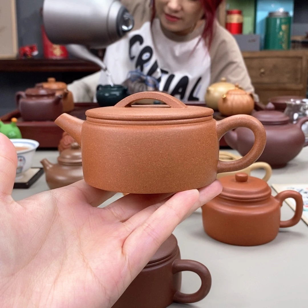 茶壶紫砂朱**?黄降坡汉瓦半手150cc