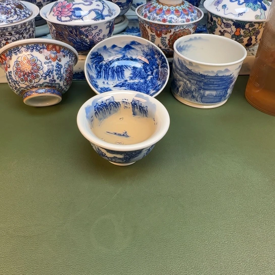 纯手工纯手绘茶具石头3