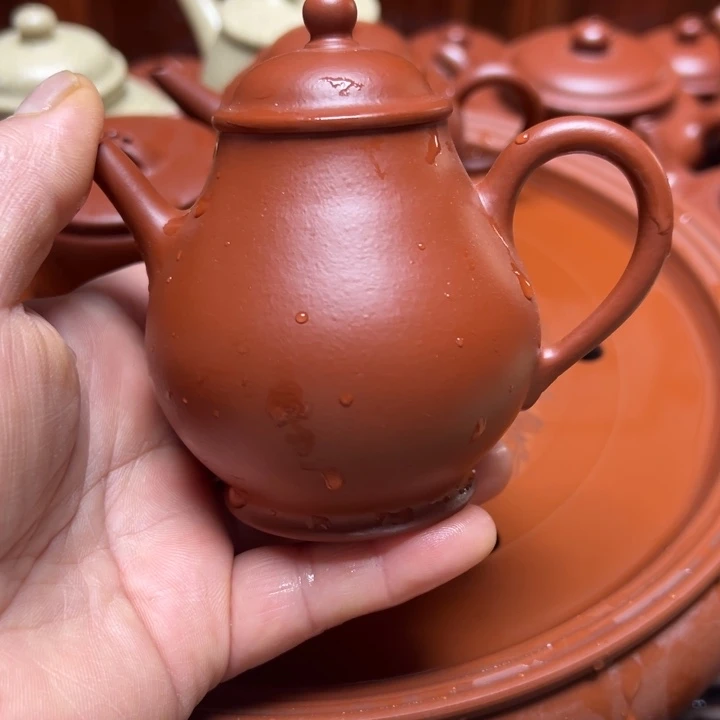 紫砂茶壶宜兴原矿赵庄朱泥