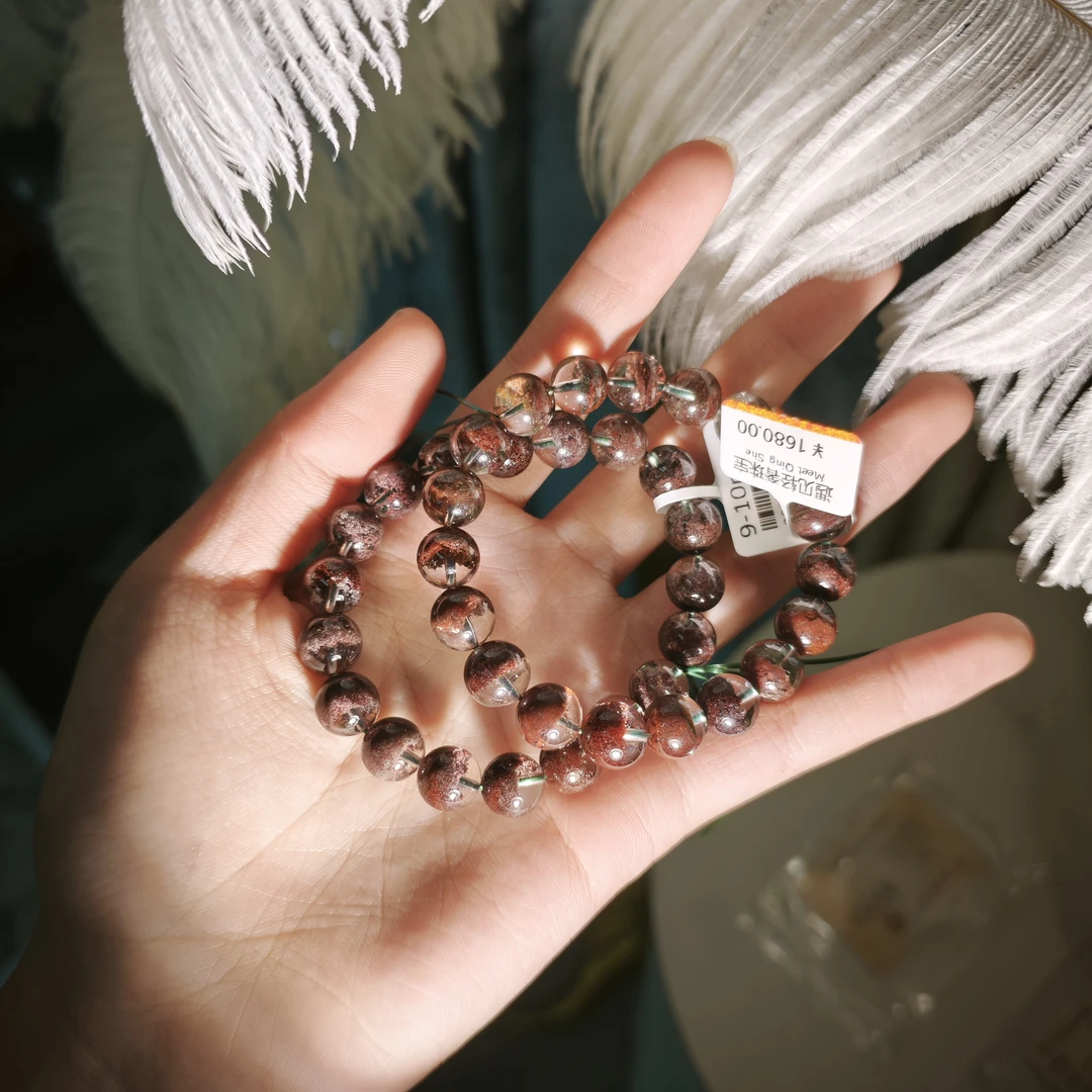 【遇见轻奢珠宝】-S011-天然水晶幽灵单圈手链多样性发1卡9-10