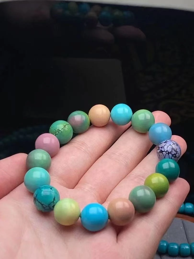 湖北原矿纯手工特色高瓷原石精工多宝圆珠单圈11mm【926】