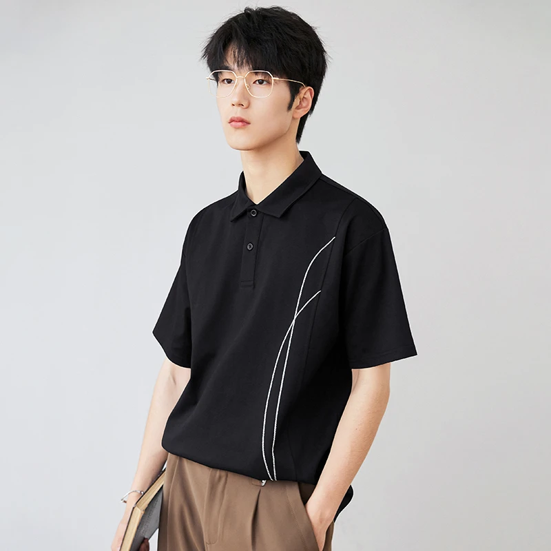 7A抗菌速干翻领防晒Polo衫男士短袖t恤2025夏季新款商务休闲白色T