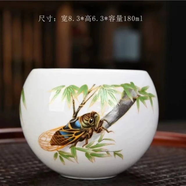 一鸣惊人杯古风禅意中式主人陶瓷杯功夫茶具