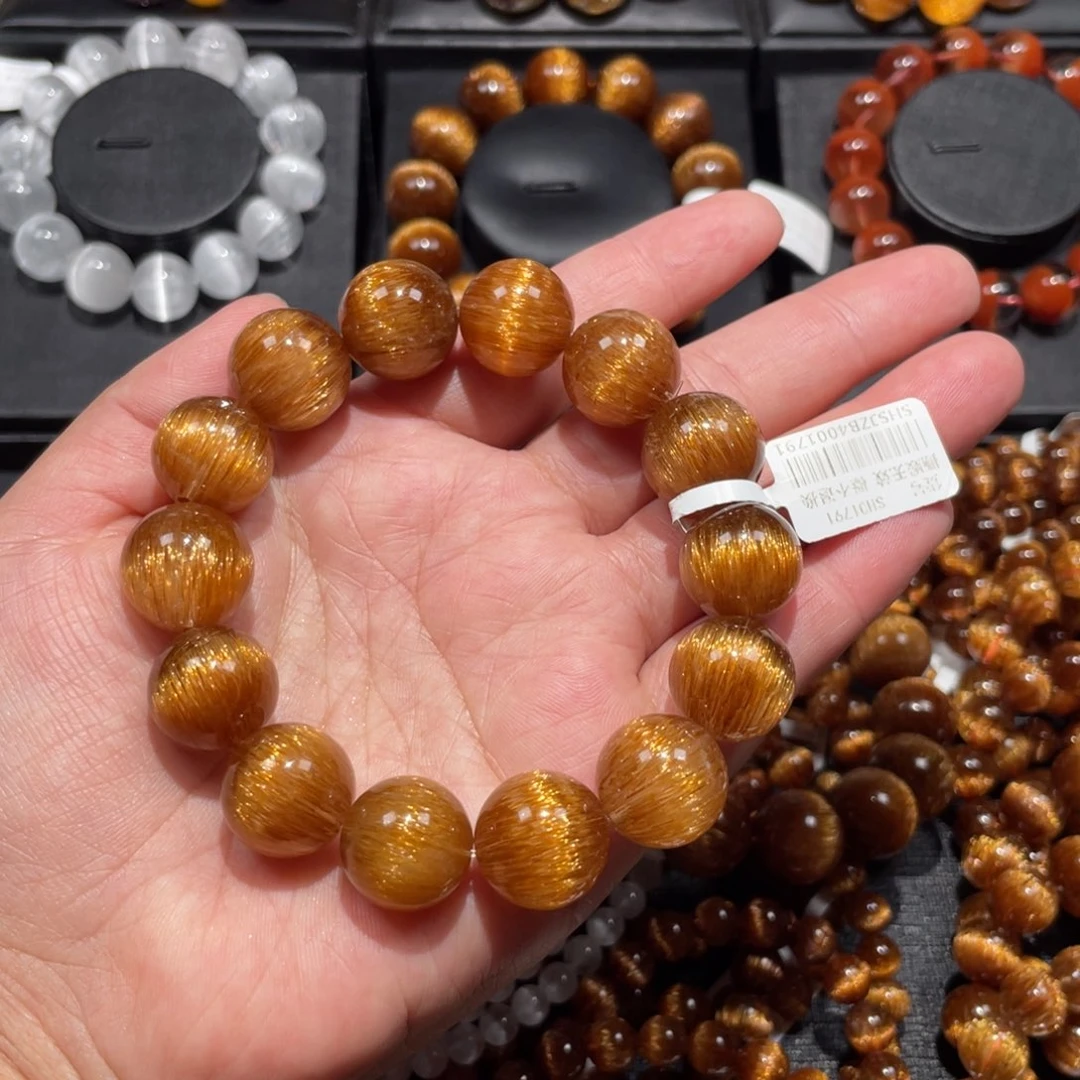 水晶未镶嵌手链铜顺发16mm左右