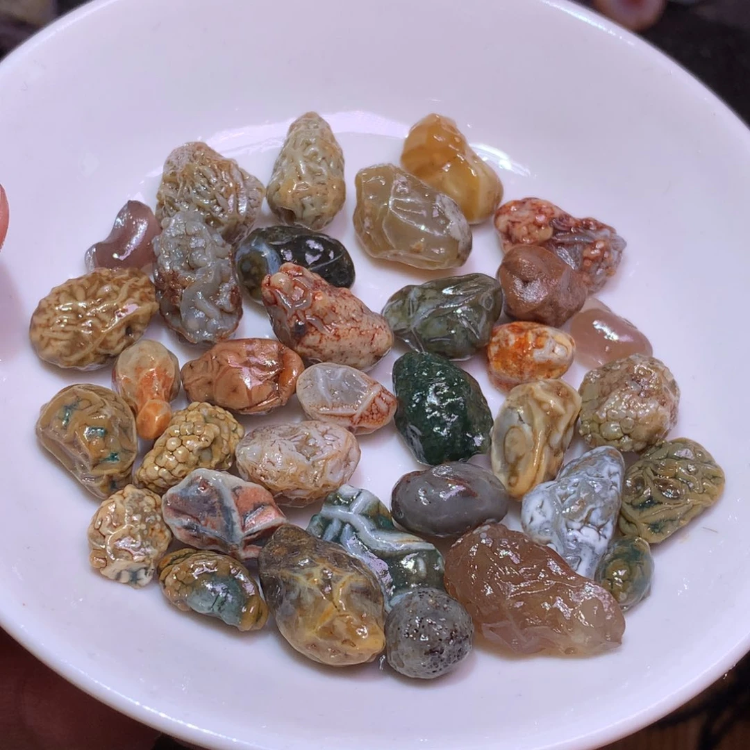 未镶嵌玛瑙/玉髓珠宝半成品