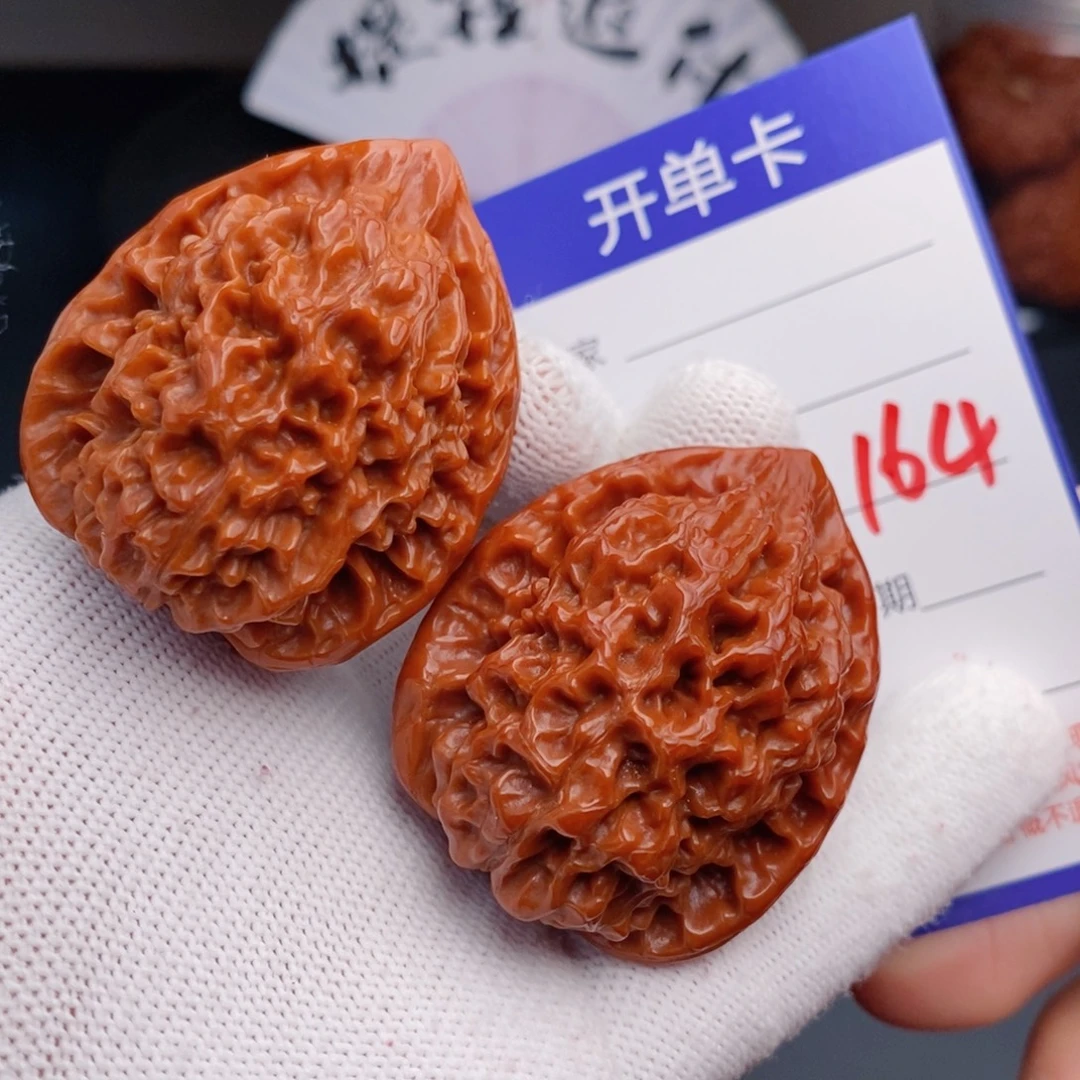 文玩核桃把件38官帽164