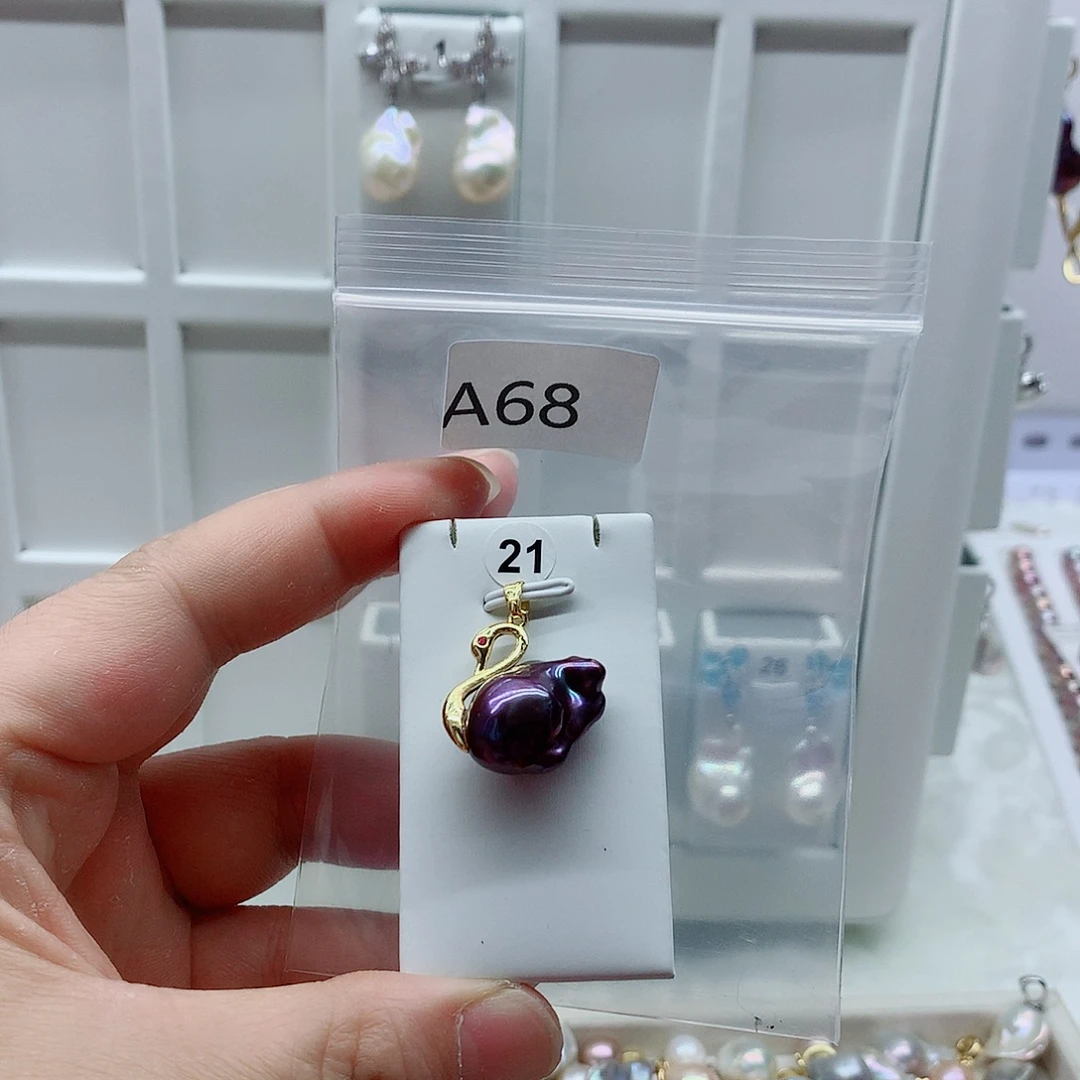 吊坠(不含链)淡水珍珠合金