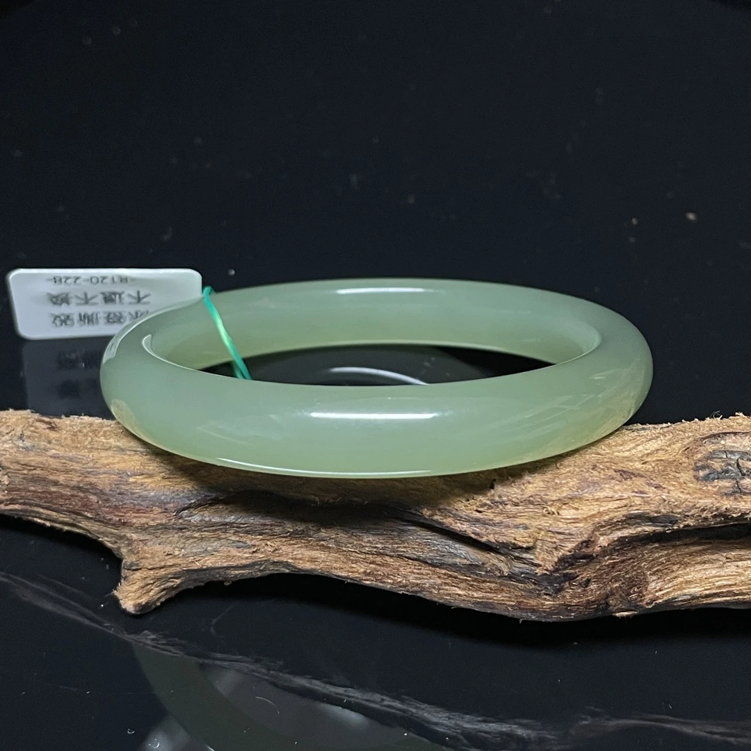 【蛮石】和田玉手镯圈口约52.6 R120-228