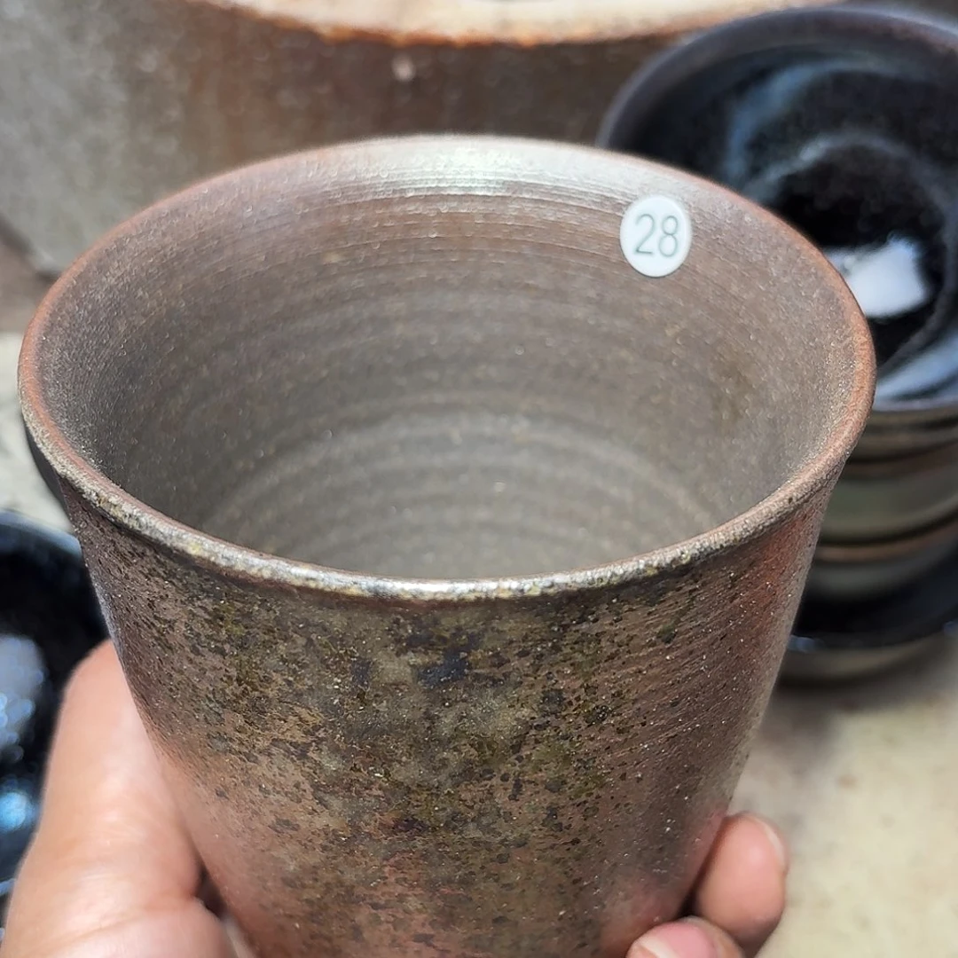 茶盏义兴龙窑建盏28落灰烧